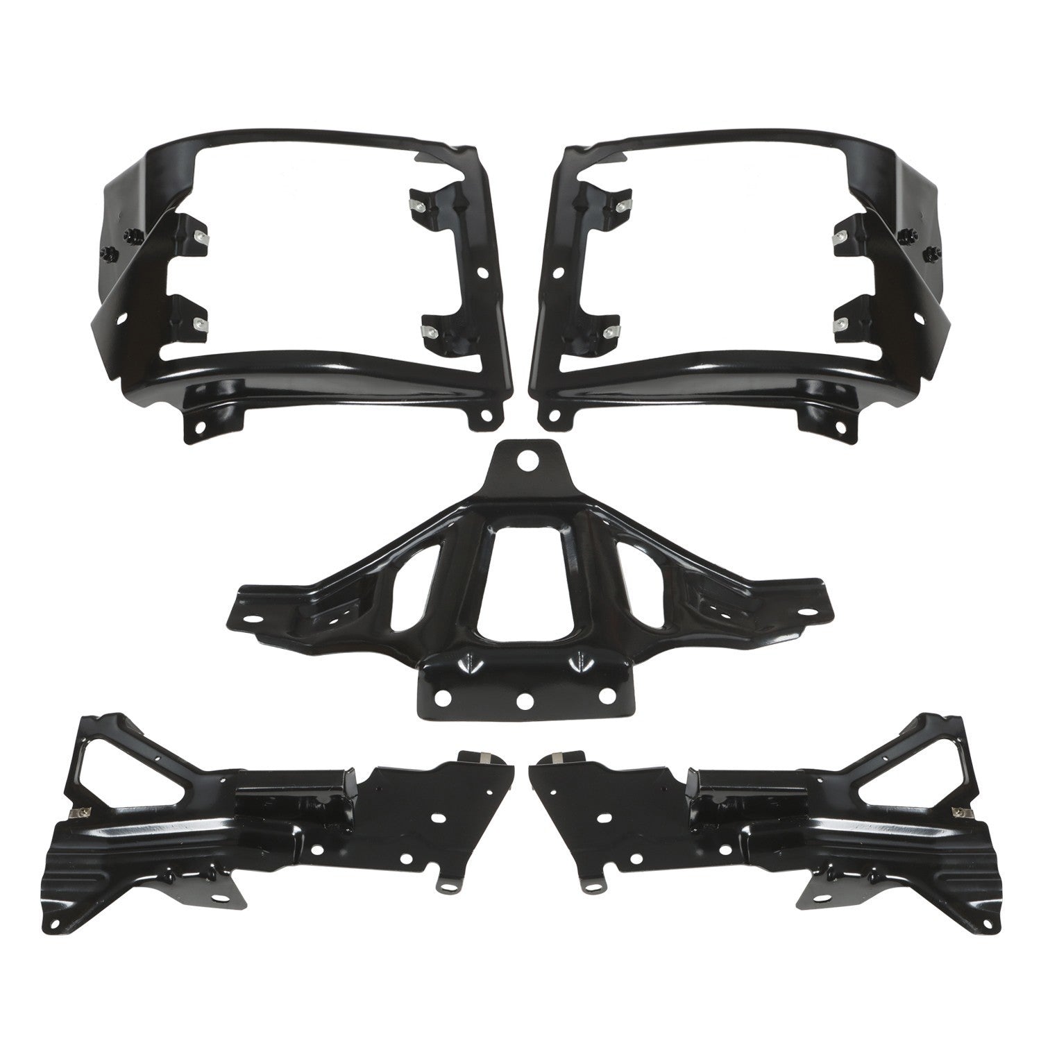 Chevrolet Silverado 1500 Front Bumper Support & Mount Bracket Set 2016-2018