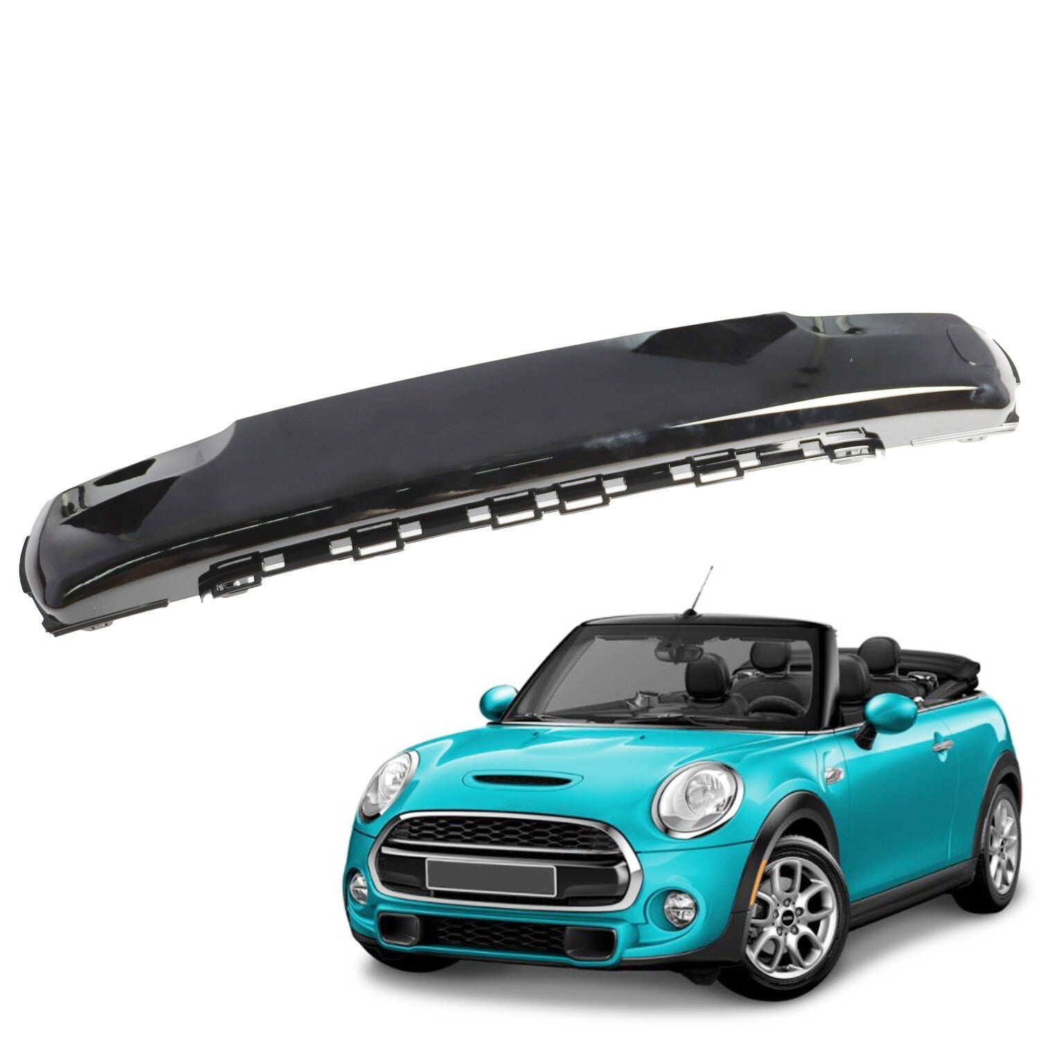 Front Black Bumper Number Plate Cover 51117337791 for 2014-2018 Mini Cooper