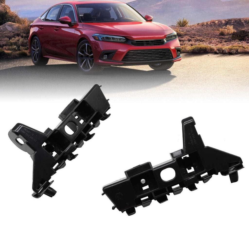 Front Bumper Fender Bracket Set for 2022-2023 Honda Civic Driver & Passenger