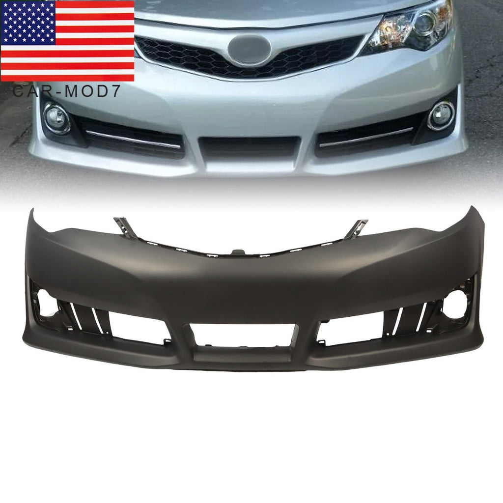 Front Bumper Cover Primed Plastic for 2012-2014 Toyota Camry SE Sport