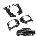 Front Bumper Inner Side & Bumper Bracket Set for 2016-2018 Silverado 1500