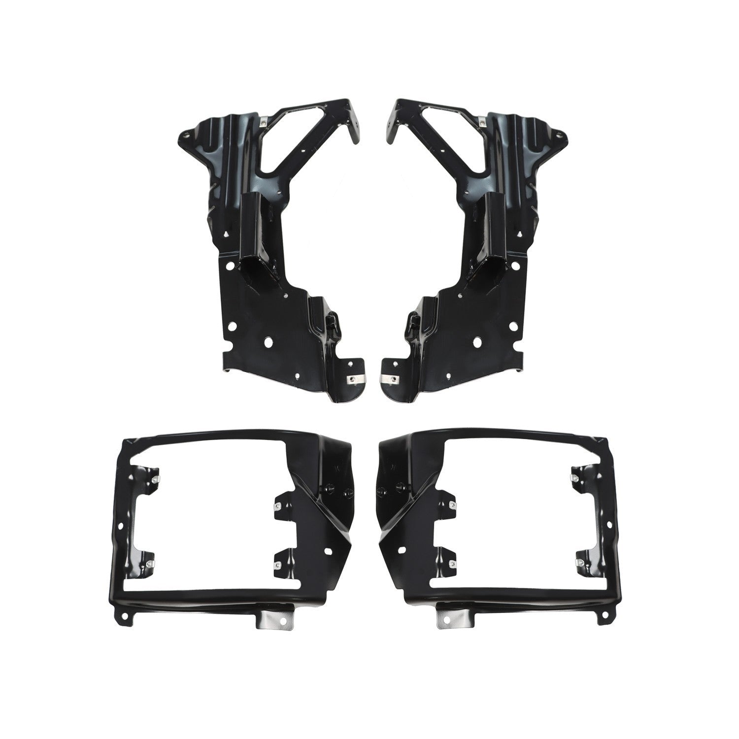 Front Bumper Inner Side & Bumper Bracket Set for 2016-2018 Silverado 1500