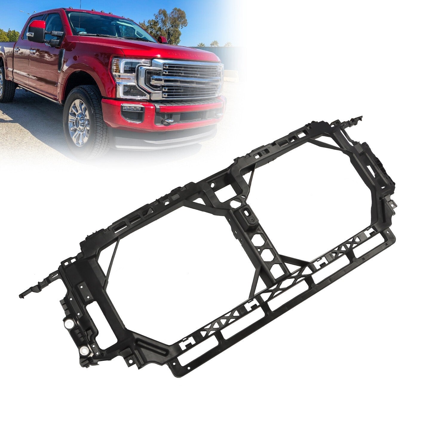 Front Bumper Grille Radiator Support for 2020-2023 Ford F-250 F-350 F-450