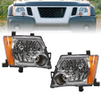 2005-2015 Nissan Xterra Headlight Set Left & Right Side Without Bulbs 2Pc