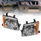 2005-2015 Nissan Xterra Headlight Set Left & Right Side Without Bulbs 2Pc