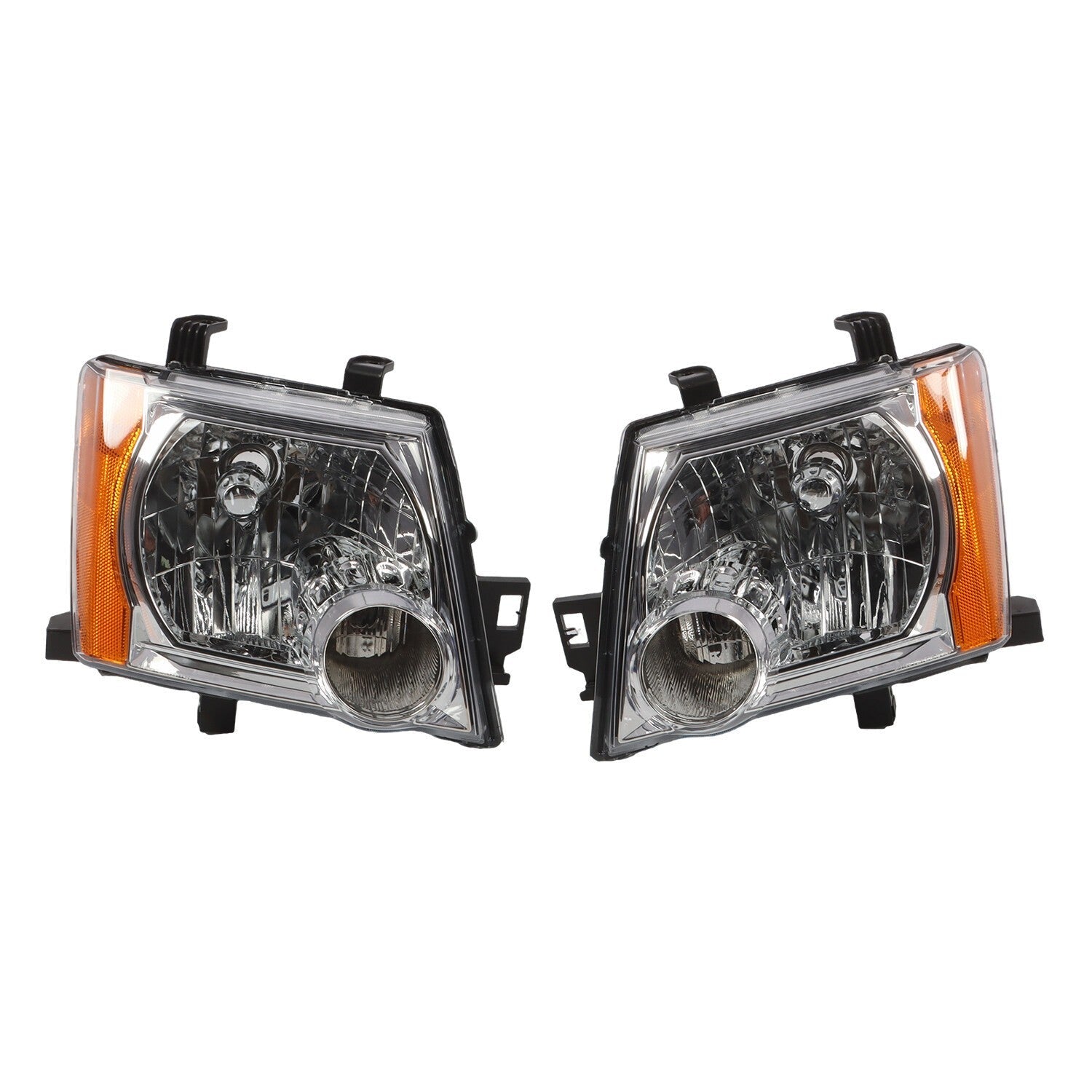 2005-2015 Nissan Xterra Headlight Set Left & Right Side Without Bulbs 2Pc