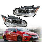 Halogen Headlight Assembly Pair LH+RH for 2011-2017 Lexus CT200h