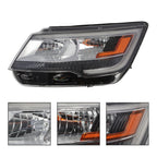 Ford Explorer 2016-2018 Left Headlight Halogen LED DRL Black Side Replacement