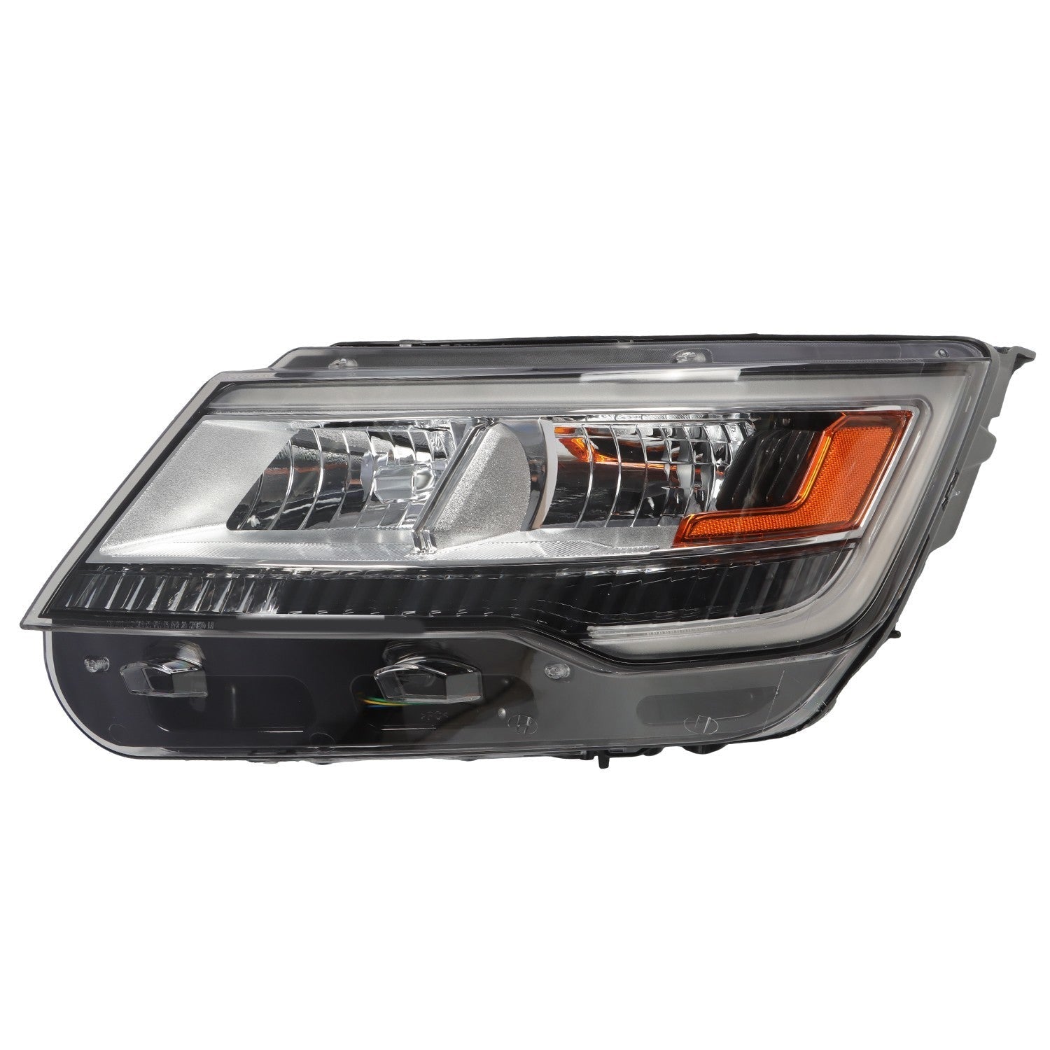 Ford Explorer 2016-2018 Left Headlight Halogen LED DRL Black Side Replacement
