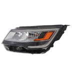 Ford Explorer 2016-2018 Left Headlight Halogen LED DRL Black Side Replacement