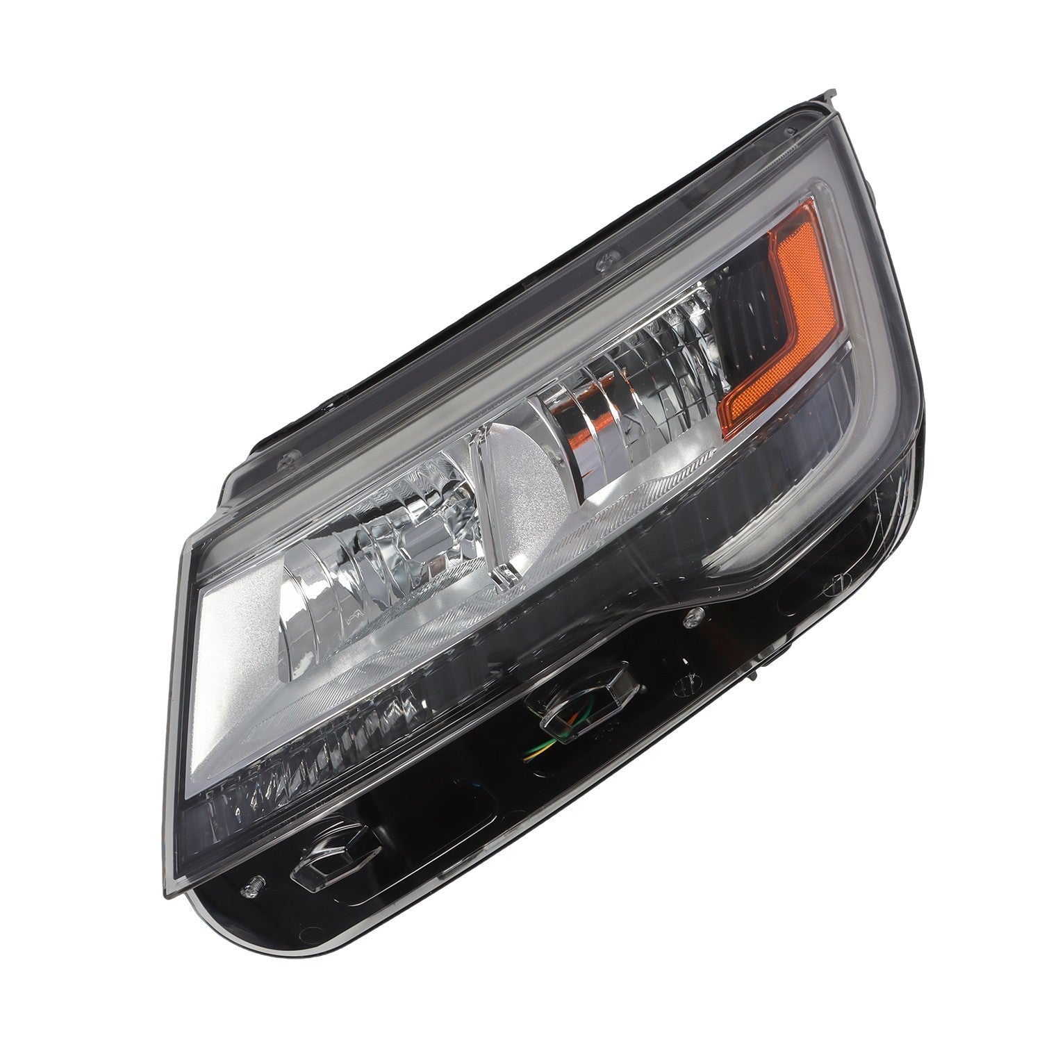 Ford Explorer 2016-2018 Left Headlight Halogen LED DRL Black Side Replacement
