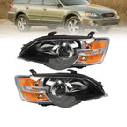 Halogen Headlight Assembly Set 2005-2007 Subaru Legacy Left & Right Side