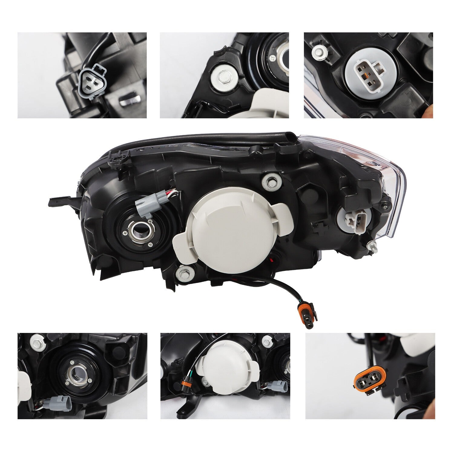Halogen Headlight Assembly Set 2005-2007 Subaru Legacy Left & Right Side