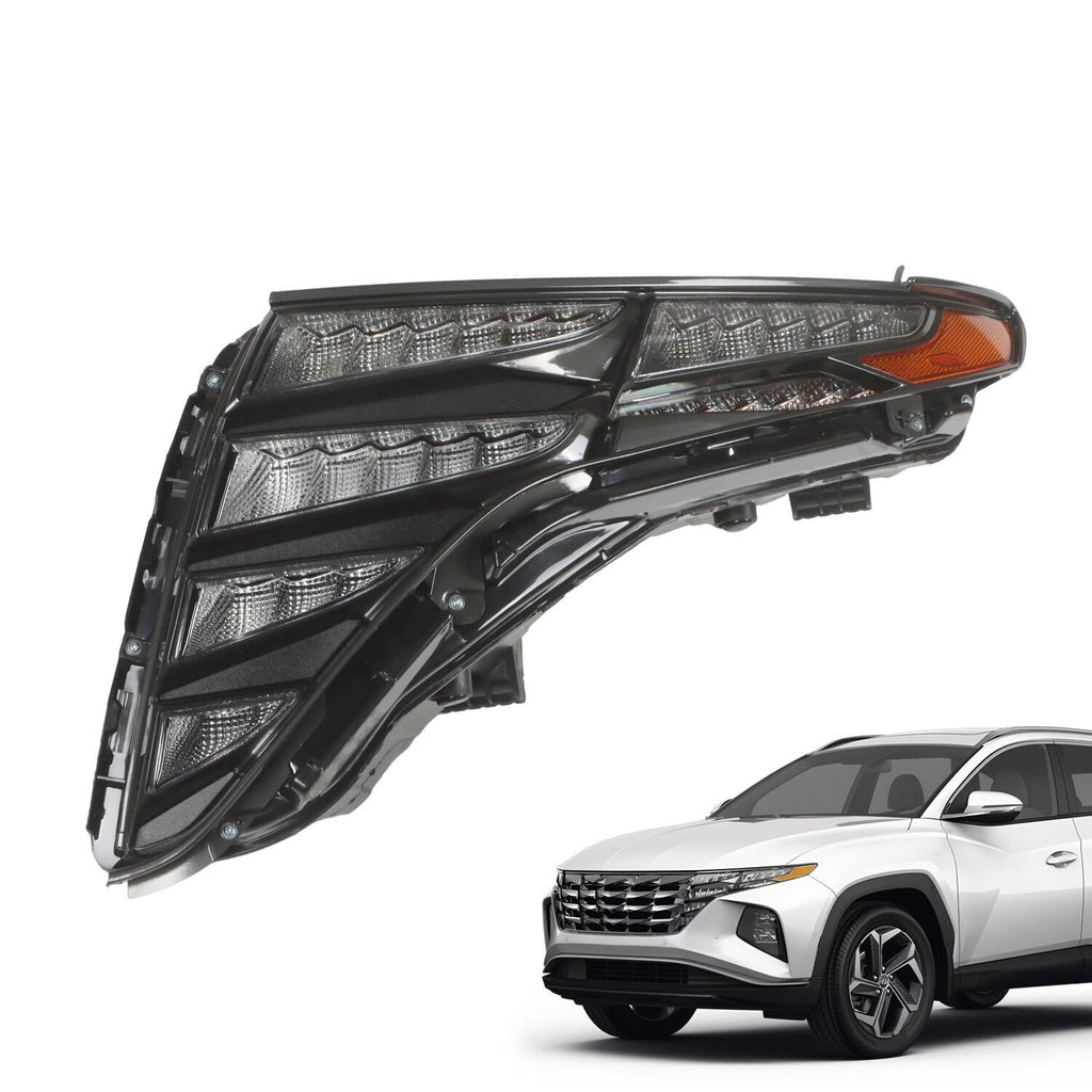 LED DRL Headlight Black Driver Side for 2022-2023 Hyundai Tucson 92207CW010