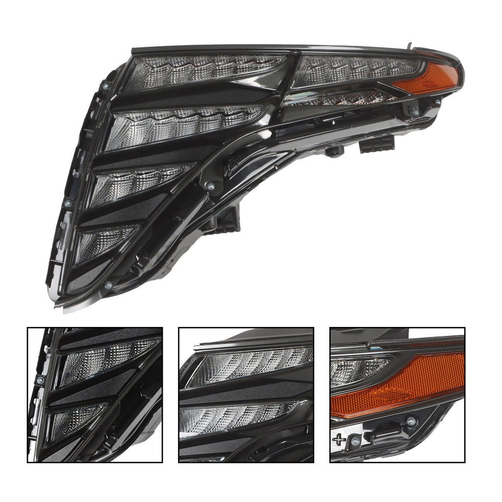 LED DRL Headlight Black Driver Side for 2022-2023 Hyundai Tucson 92207CW010