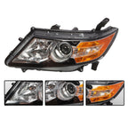 2014-2017 Honda Odyssey Halogen Black Headlight Set Left & Right Side