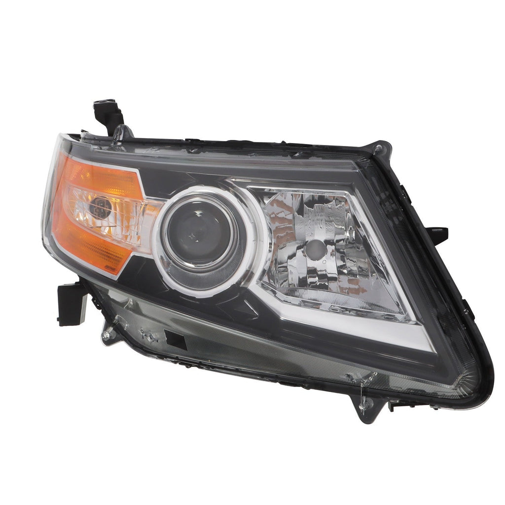 2014-2017 Honda Odyssey Halogen Black Headlight Set Left & Right Side