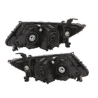 2014-2017 Honda Odyssey Halogen Black Headlight Set Left & Right Side