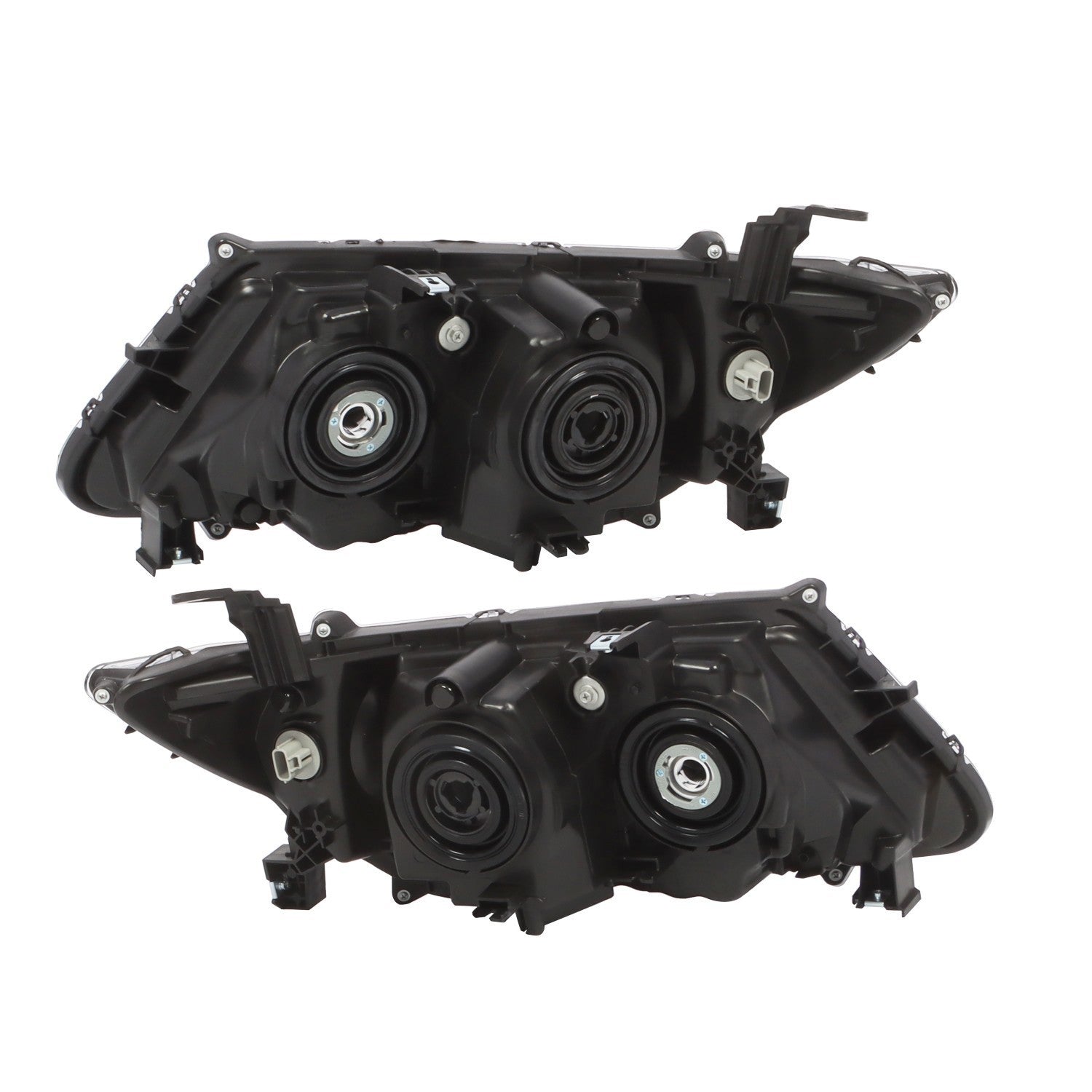 2014-2017 Honda Odyssey Halogen Black Headlight Set Left & Right Side