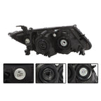 2014-2017 Honda Odyssey Halogen Black Headlight Set Left & Right Side