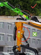 Hydraulic Thumb Clip for Mini Excavators Small Digger Attachment