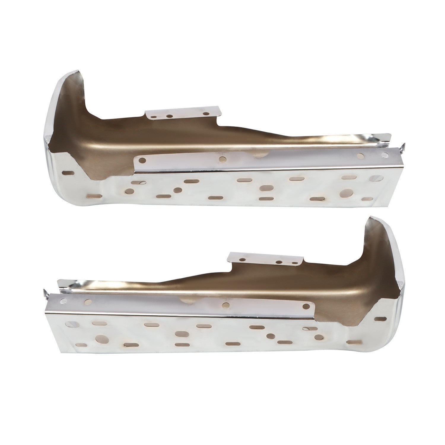 Polished Chrome Rear Bumper Ends Left & Right for 2021-2023 Ford F-150