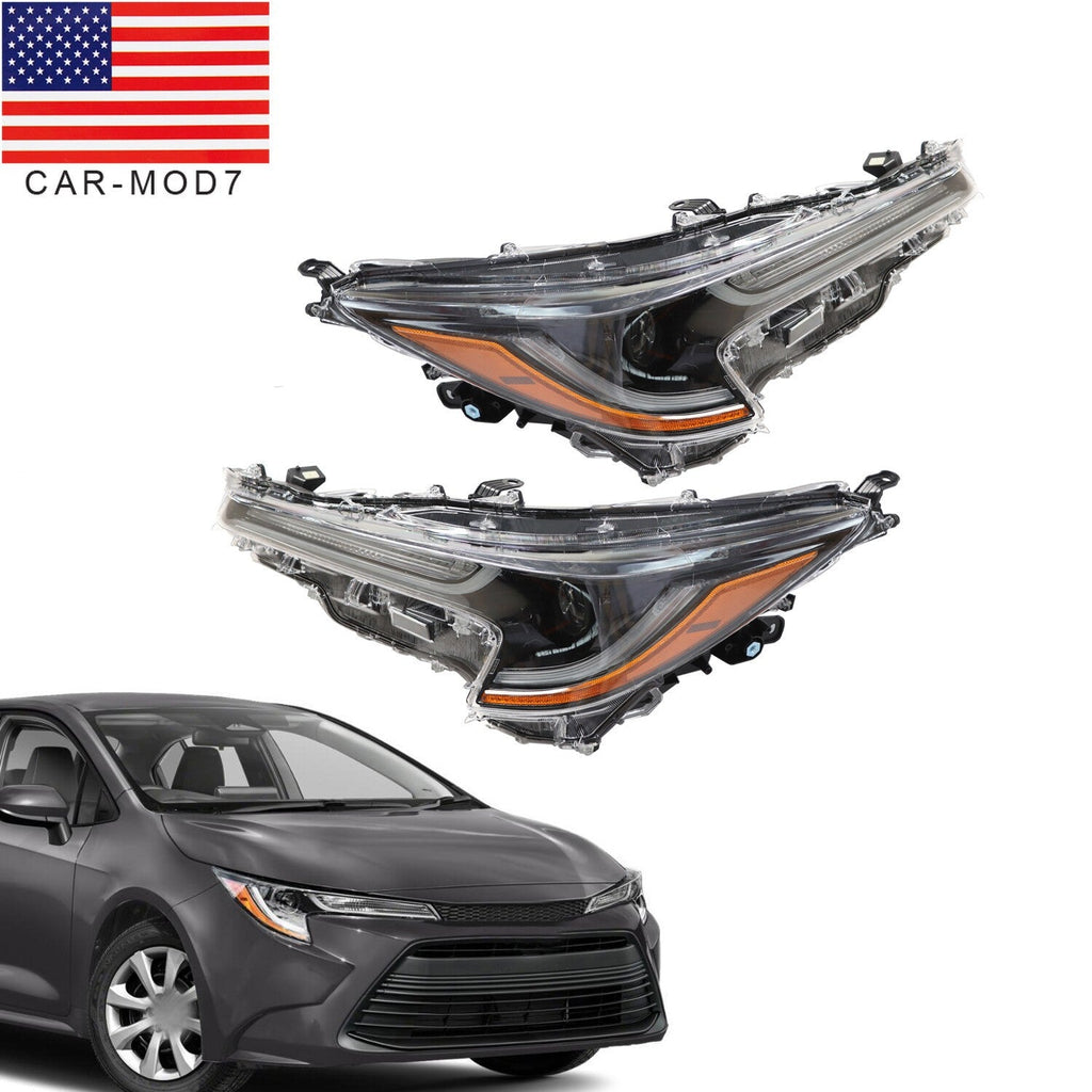 LED Headlight for 2023-2024 Toyota Corolla L LE Left & Right Side Pair
