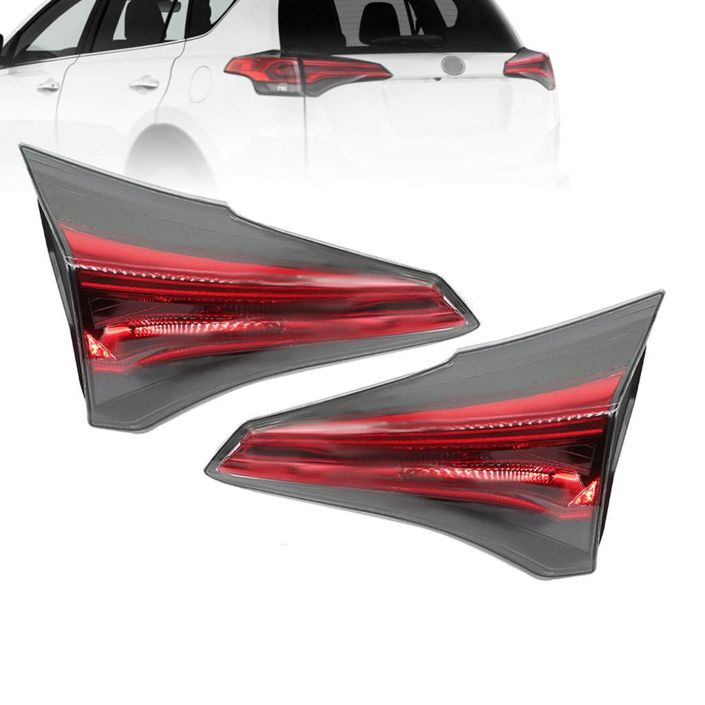 Halogen Inner Tail Brake Lights Left & Right for 2016-2018 Toyota RAV4
