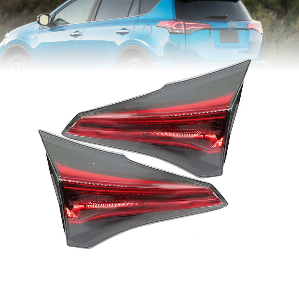 Halogen Inner Tail Brake Lights Left & Right for 2016-2018 Toyota RAV4
