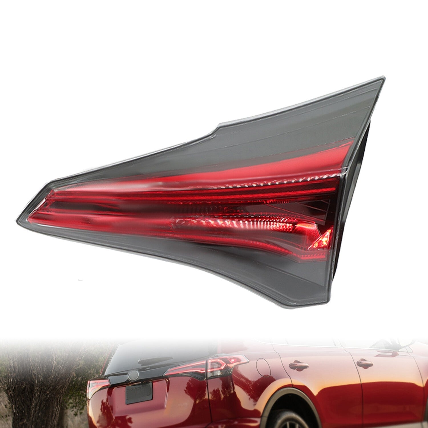 Halogen Inner Tail Brake Lights Left & Right for 2016-2018 Toyota RAV4