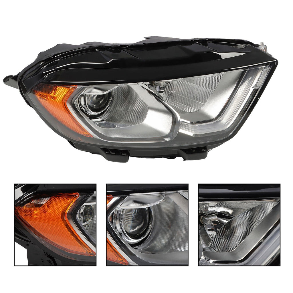 LED DRL Headlight Passenger Side for 2018-2022 Ford EcoSport Halogen Bulbs