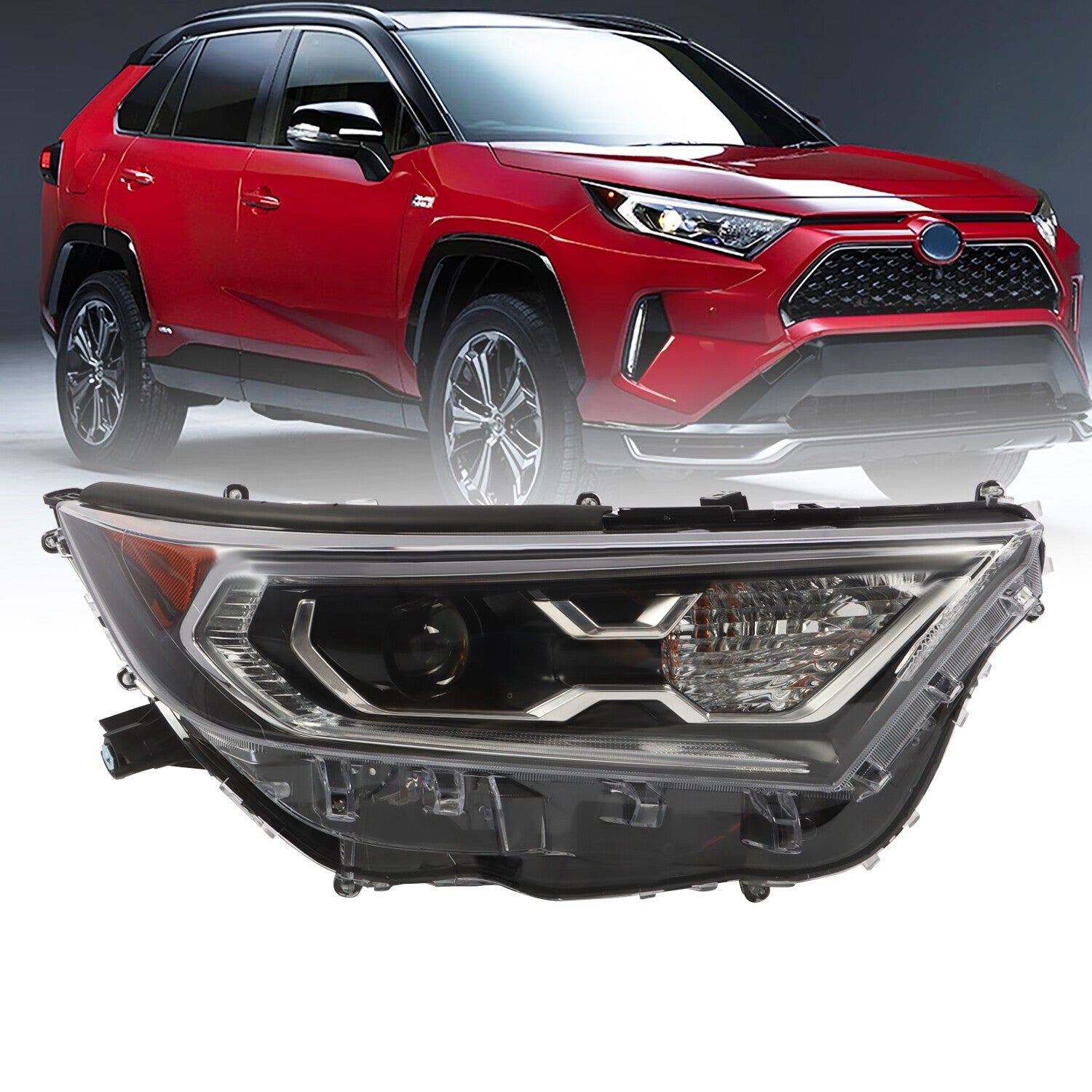 LED Headlight Right Side for 2019-2021 Toyota RAV4 XLE Hybrid XSE