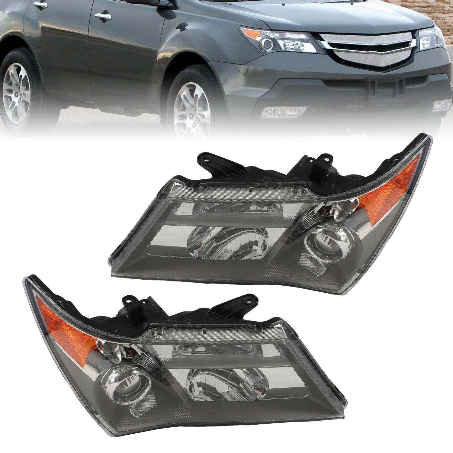 HID Headlights Left+Right for 2007-2009 Acura MDX Non-Adaptive Model