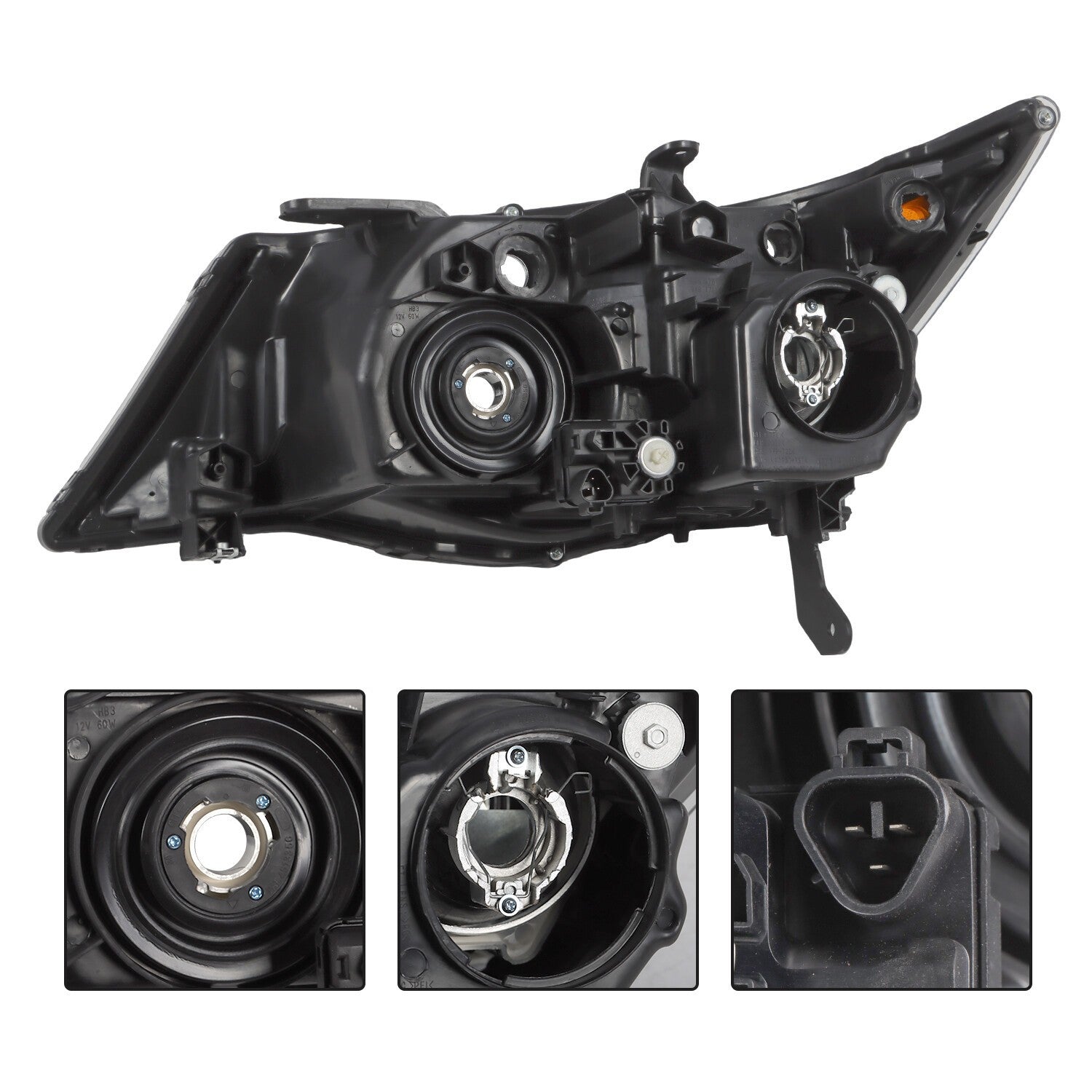 HID Headlights Left+Right for 2007-2009 Acura MDX Non-Adaptive Model