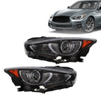 Infiniti Q50 2014-2022 Headlights Pair Left & Right LED DRL Projector w/o AFS