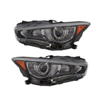 Infiniti Q50 2014-2022 Headlights Pair Left & Right LED DRL Projector w/o AFS