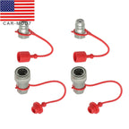 Hydraulic Quick Connect Coupler 2 Sets 1/2" NPT Ball Pioneer Style
