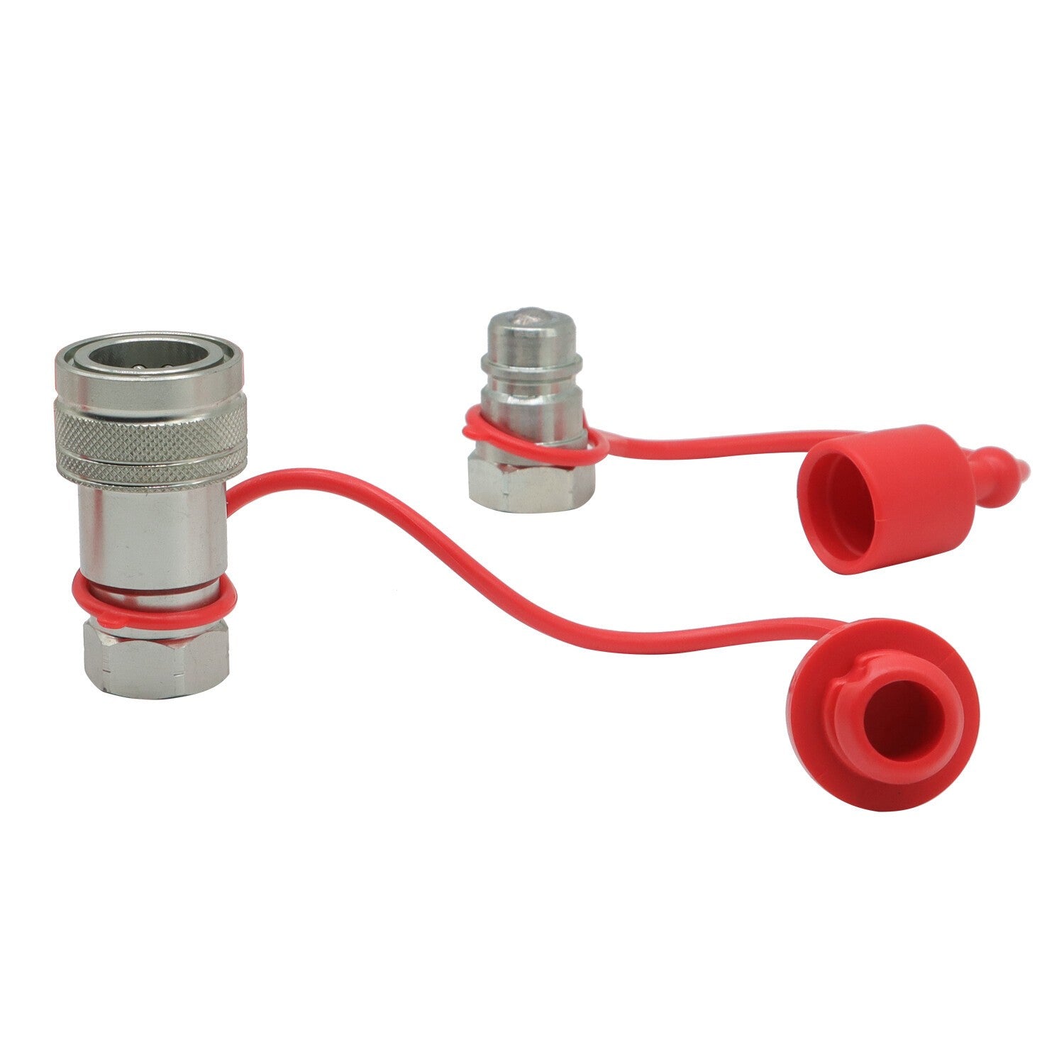 Hydraulic Quick Connect Coupler 2 Sets 1/2" NPT Ball Pioneer Style