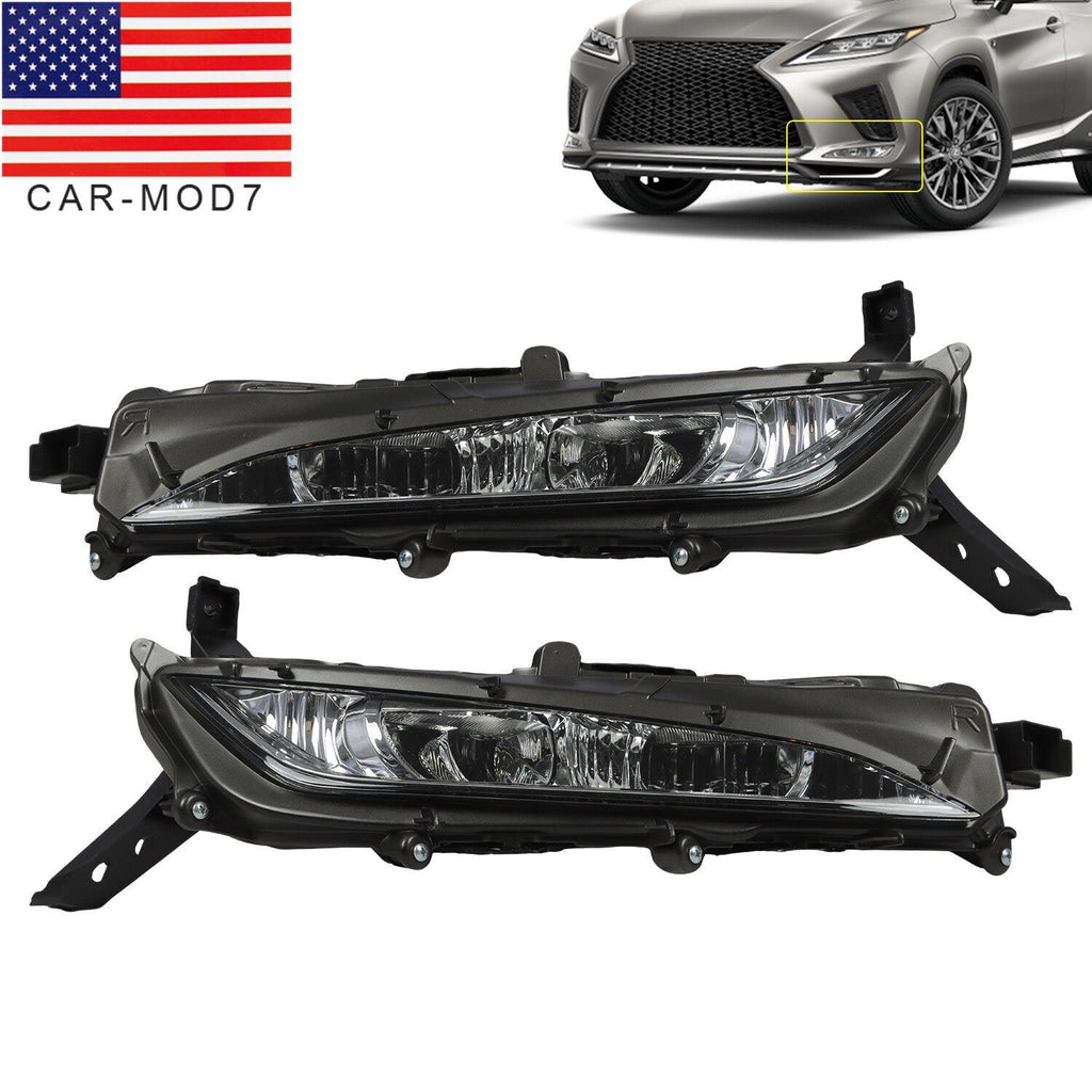 LED DRL Fog Light Front Left & Right for 2020-2022 Lexus RX350 RX450h F Sport