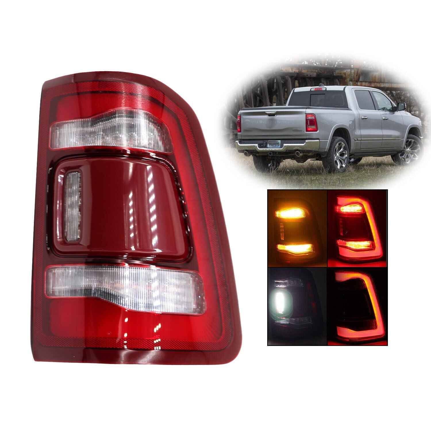 LED Right Tail Light Rear Brake Lamp for 2019-2022 Dodge Ram 1500