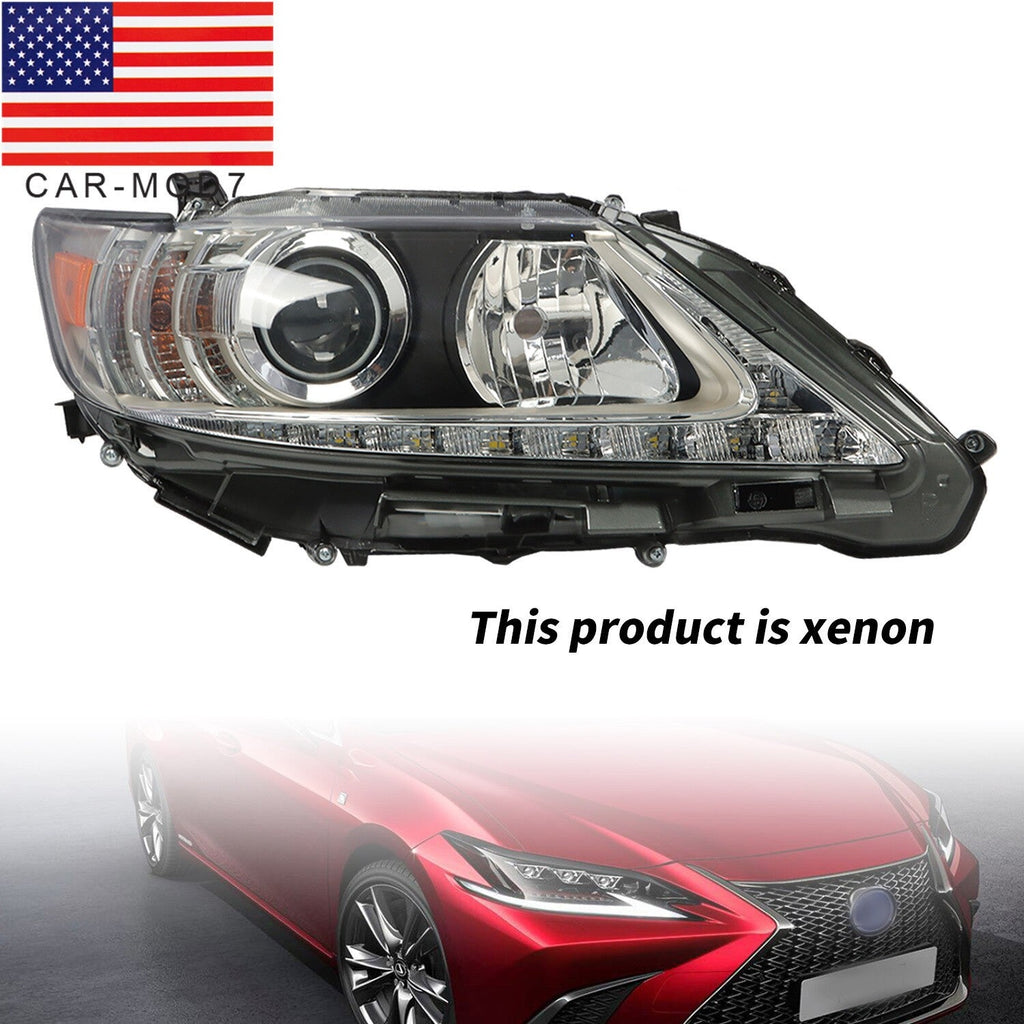 2013-2015 Lexus ES300H ES350 Right Passenger HID Xenon Chrome Headlight