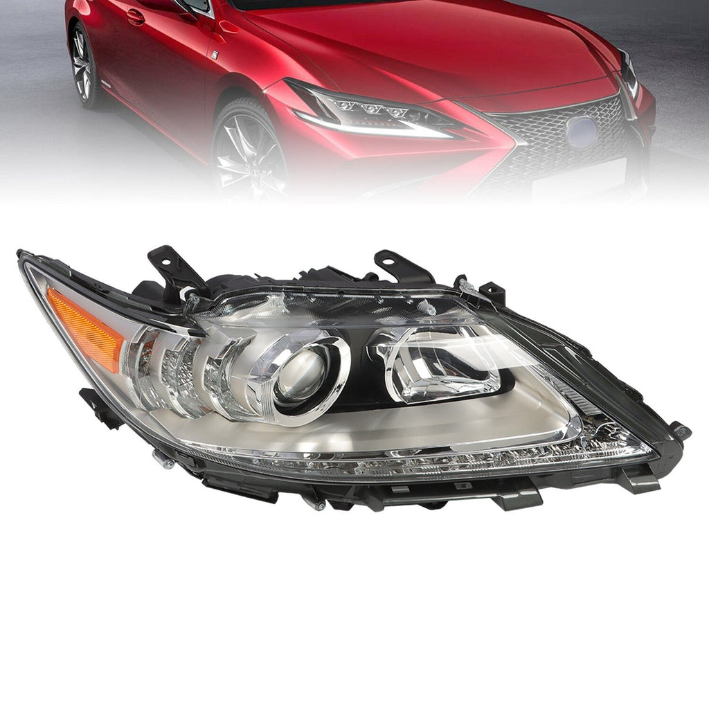 2013-2015 Lexus ES300H ES350 Right Passenger HID Xenon Chrome Headlight