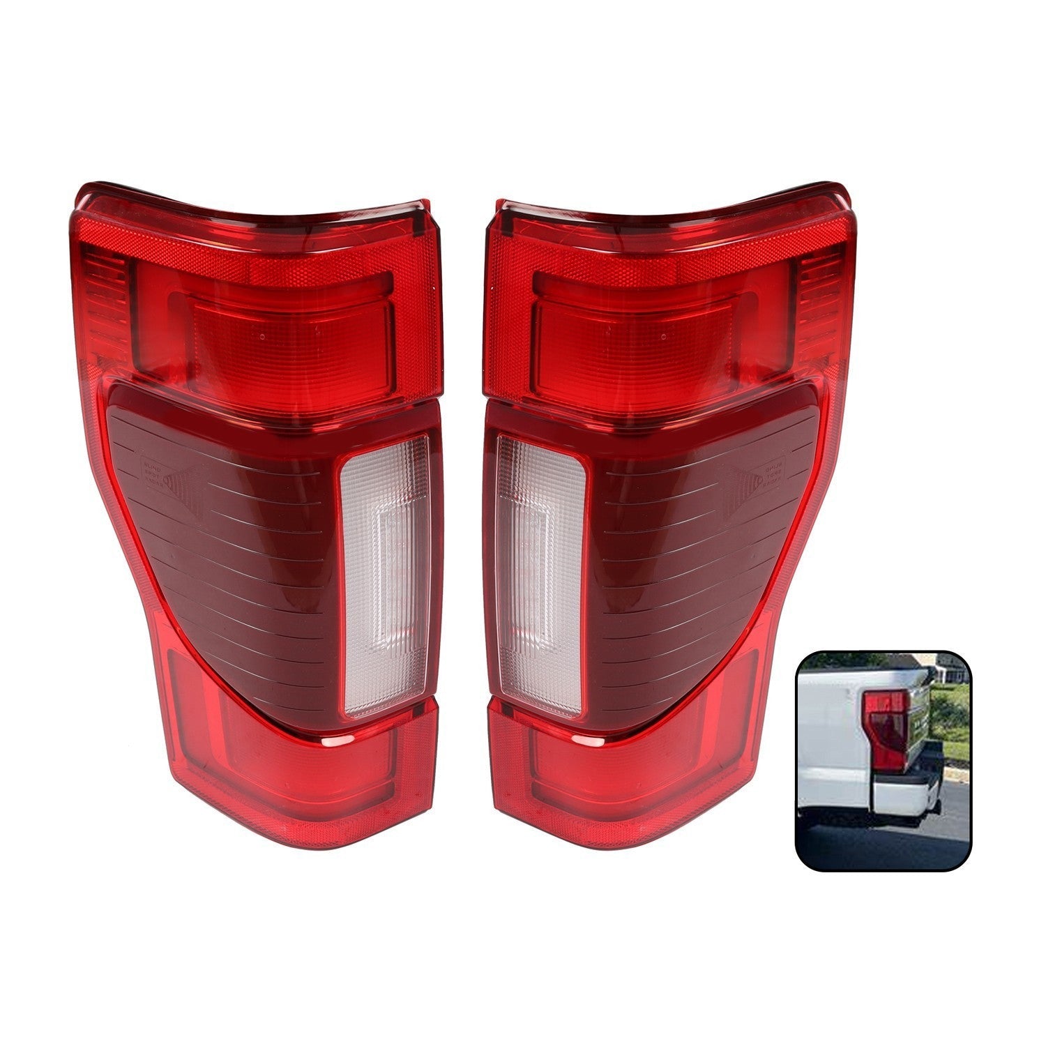 LED Tail Light Lamp Left Driver Side Ford F250 F350 2020-2022 Blind Spot