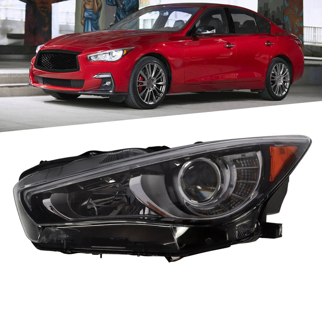 LED Headlight Driver Side for Infiniti Q50 2014-2016 No AFS LED DRL