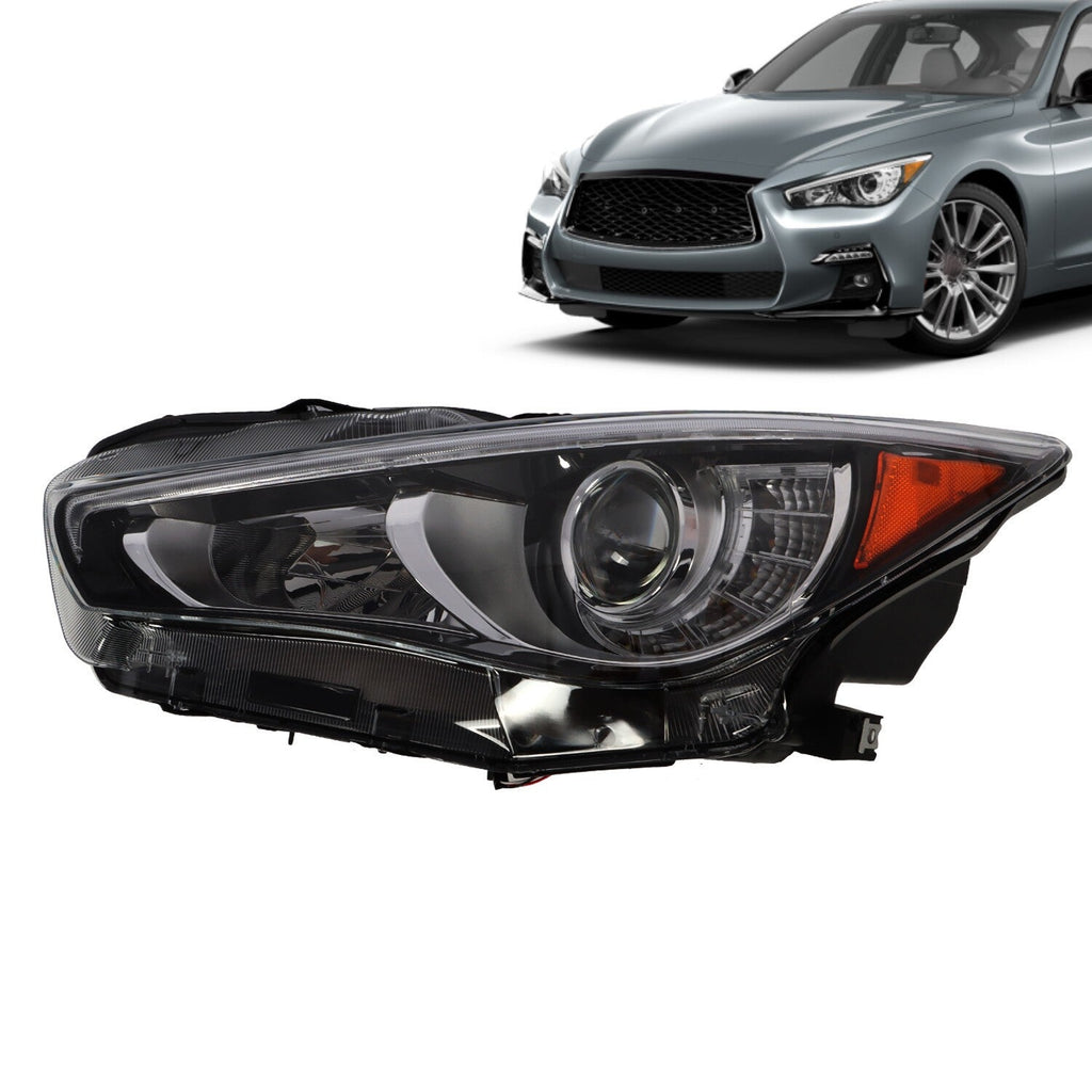 LED Headlight Driver Side for Infiniti Q50 2014-2016 No AFS LED DRL