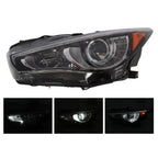 LED Headlight Driver Side for Infiniti Q50 2014-2016 No AFS LED DRL