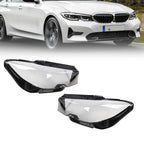 BMW 3 Series G20 Headlight Lens Covers Left & Right 2019-2021 Fit