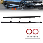 Gloss Black Side Skirt Extension Lip for BMW G20 G28 M340i 2019-2024