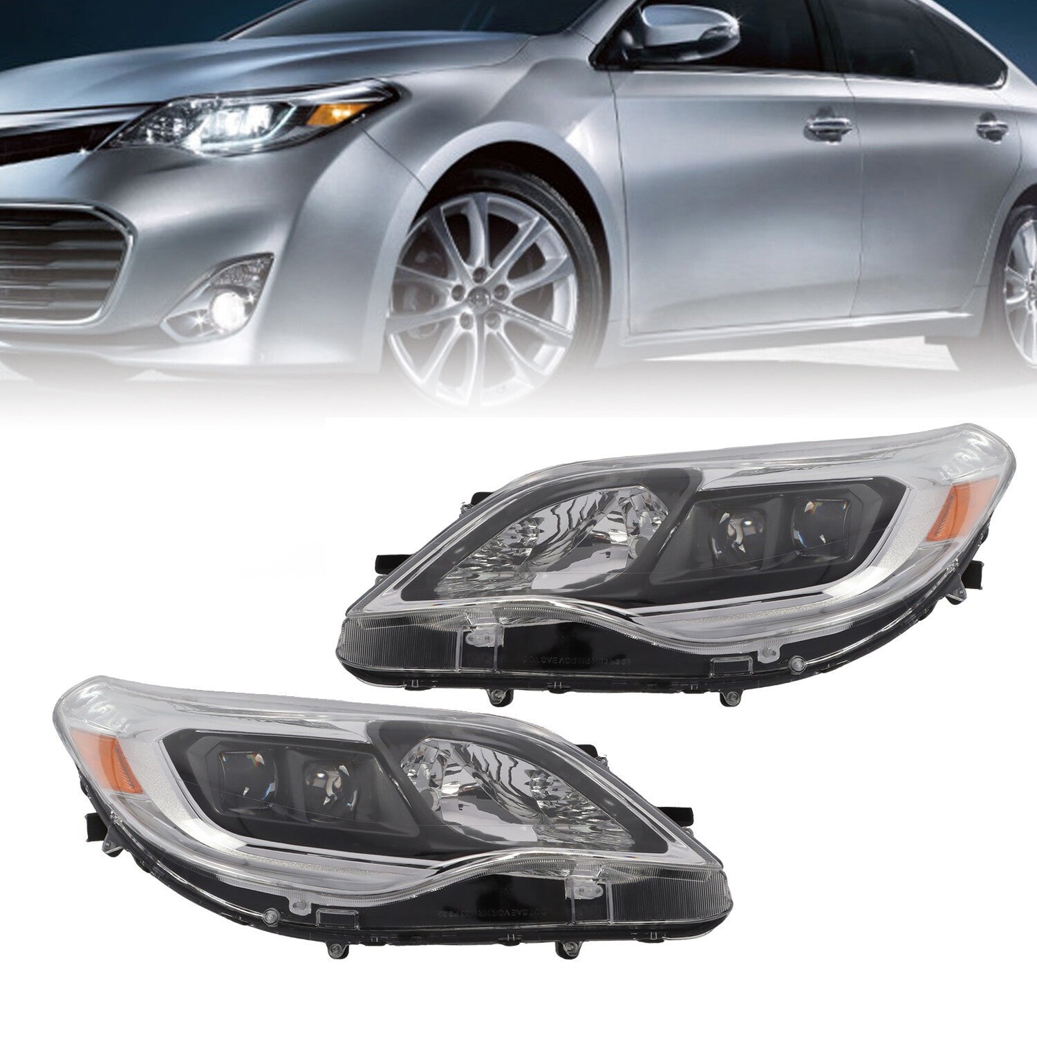Toyota Avalon 2013-2015 Headlights Pair Driver & Passenger Side Replacement