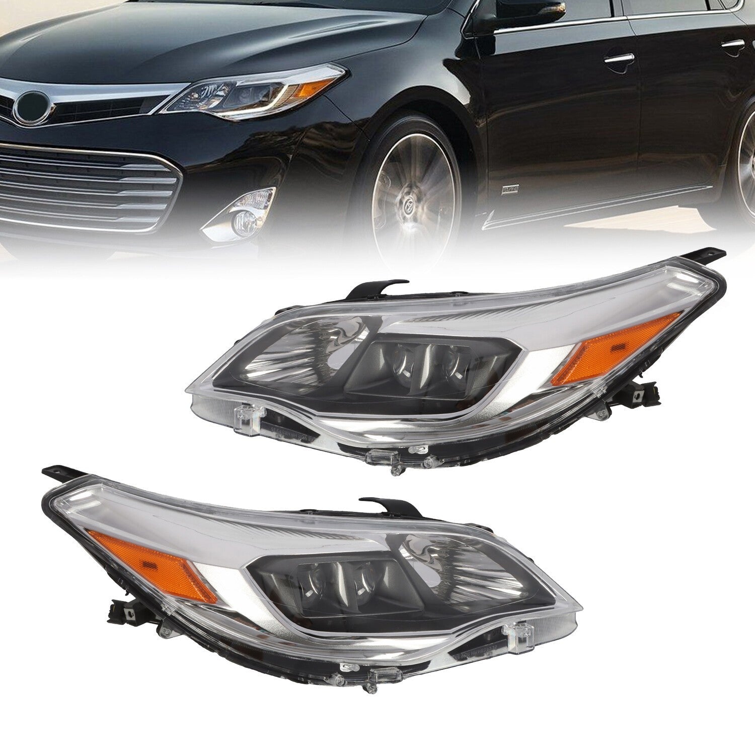 Toyota Avalon 2013-2015 Headlights Pair Driver & Passenger Side Replacement